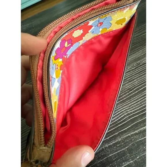 Coach Floral Peyton Medium Wristlet - Picture 3 of 9